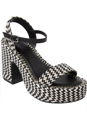 Universal Thread - Women's Madeline Woven Platform Sandal Black. 11